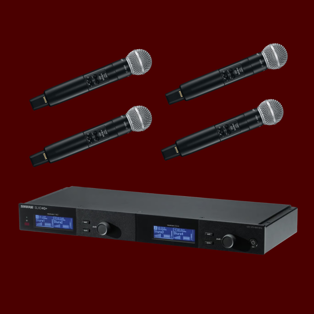 Shure SLX4Q+ Microphone Kit Rental